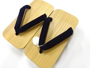 未使用品　男物桐下駄(24.5センチ)